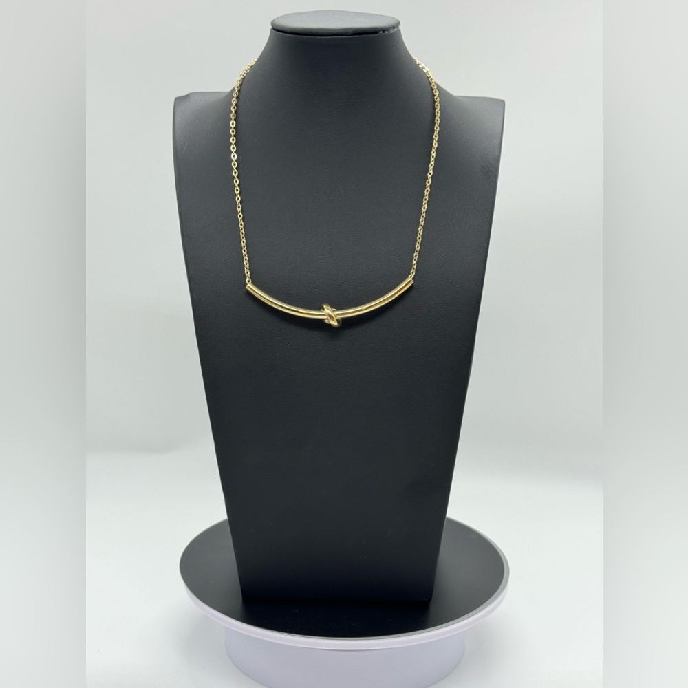 The Limited Gold Knot Slide Necklace